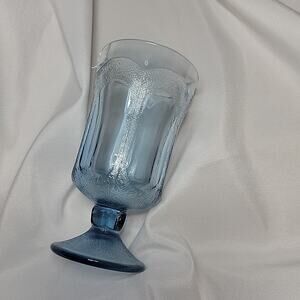 Fostoria Woodland Blue Footed Iced Tea Goblets Frost Tetard Volume Discount